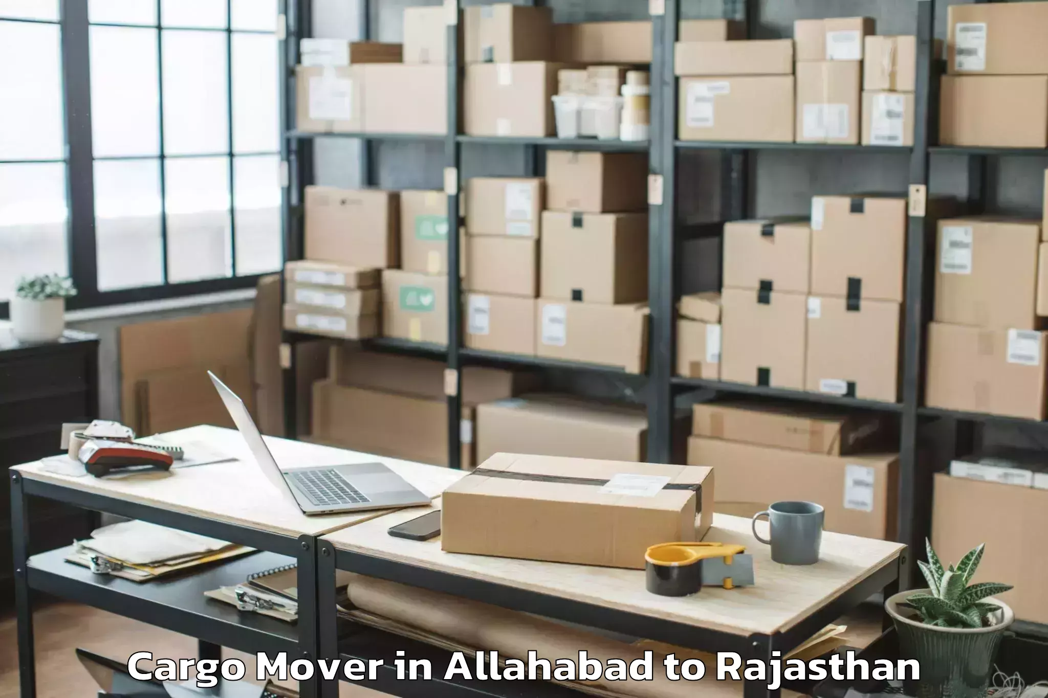 Reliable Allahabad to Haridev Joshi University Of Jo Cargo Mover